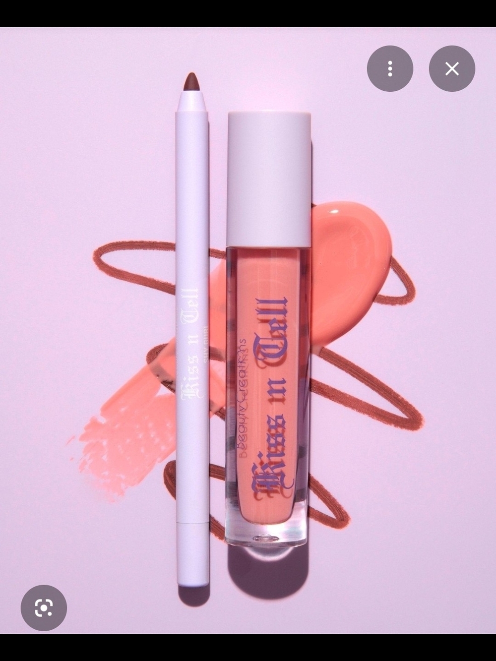 Beauty Creations Kiss n Tell Lip Duo BNIB